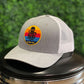 Silver Curved Trucker Kraken